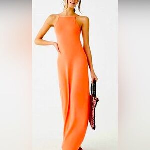 Forever 21 Coral Spaghetti strap Maxi dress